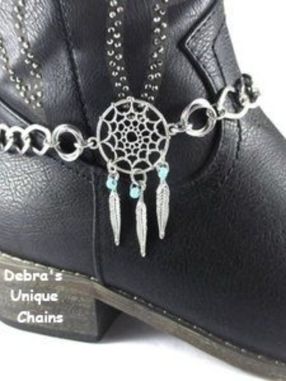 Dream Catcher Boot Bracelet Chain Jewelry Choker Turquoise Western Wear Cowgirl